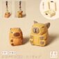 【2個でお得!】【カピバラ置物|バッグチャーム】 ミニチュア ナチュラル 可愛い 木彫り カピバラグッズ 置物 バッグチャーム 癒し 厄除け オブジェ ストラップ 小さい 玄関 風水 引越し祝い 贈り物 プレゼント 幸運 お守りストラップ 手作り 木製雑貨