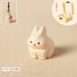 【兎の置物|兎のバッグチャーム】 ナチュラル 可愛い 手作り 木彫り 置物 兎グッズ バッグチャーム 癒し 厄除け オブジェ ストラップ 小さい 玄関 風水 引越し祝い 贈り物 プレゼント 幸運 お守りストラップ ミニチュア 木製雑貨